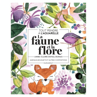 Livre Tout peindre à l'aquarelle La faune et la flore - Marabout - Rougier et Plé