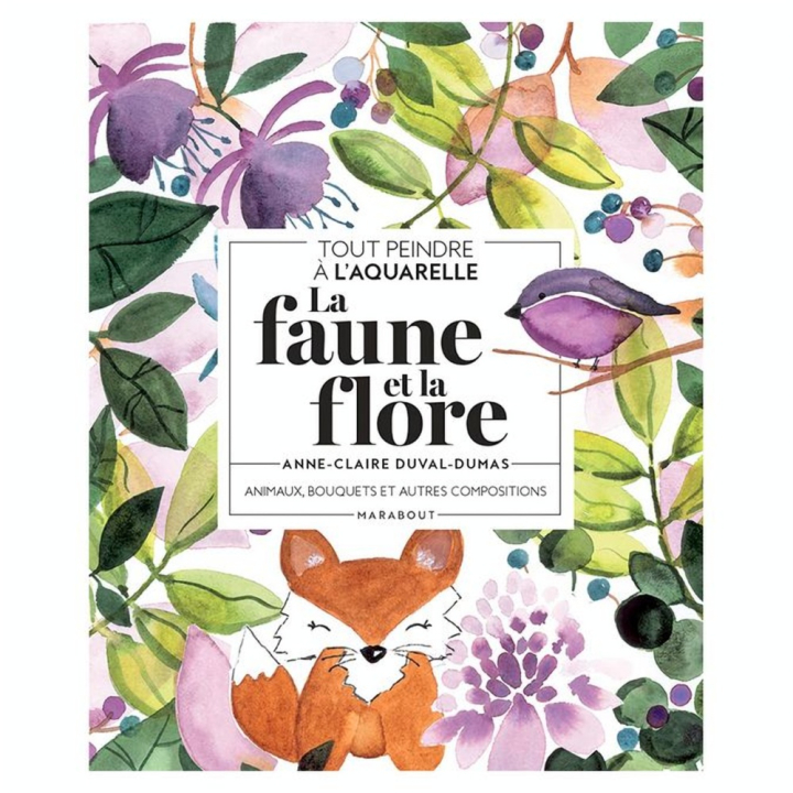 Livre Tout peindre à l'aquarelle La faune et la flore - Marabout - Rougier et Plé