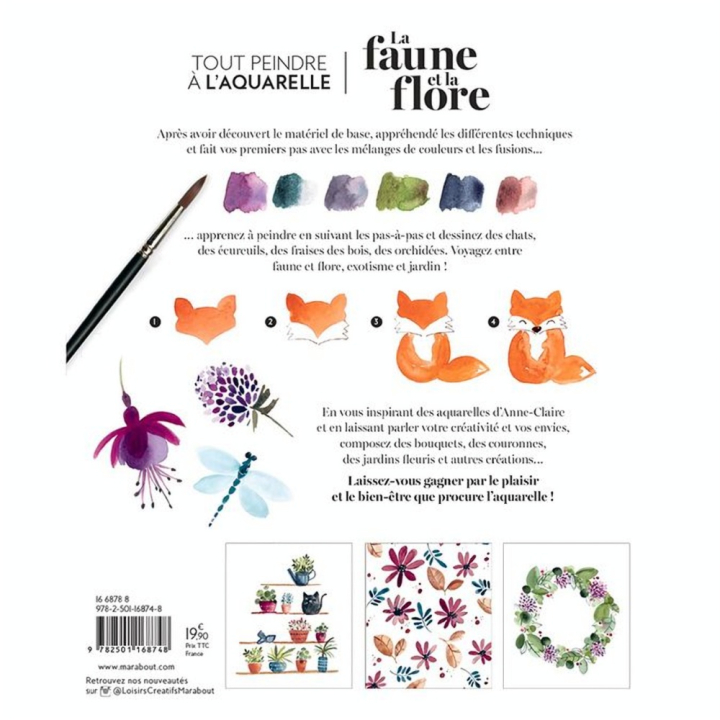Livre Tout peindre à l'aquarelle La faune et la flore - Marabout - Rougier et Plé
