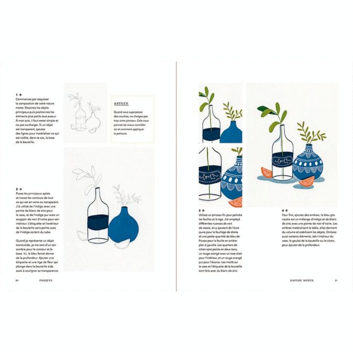 Livre Gouache créative - Dessain et Tolra - Rougier et Plé