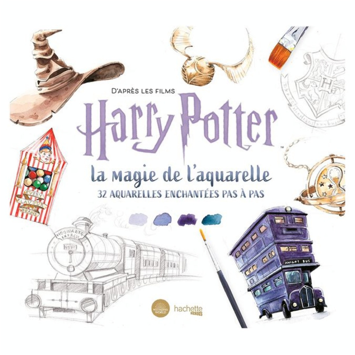 Livre D'après les films Harry Potter : la magie de l'aquarelle - Hachette - Rougier et Plé