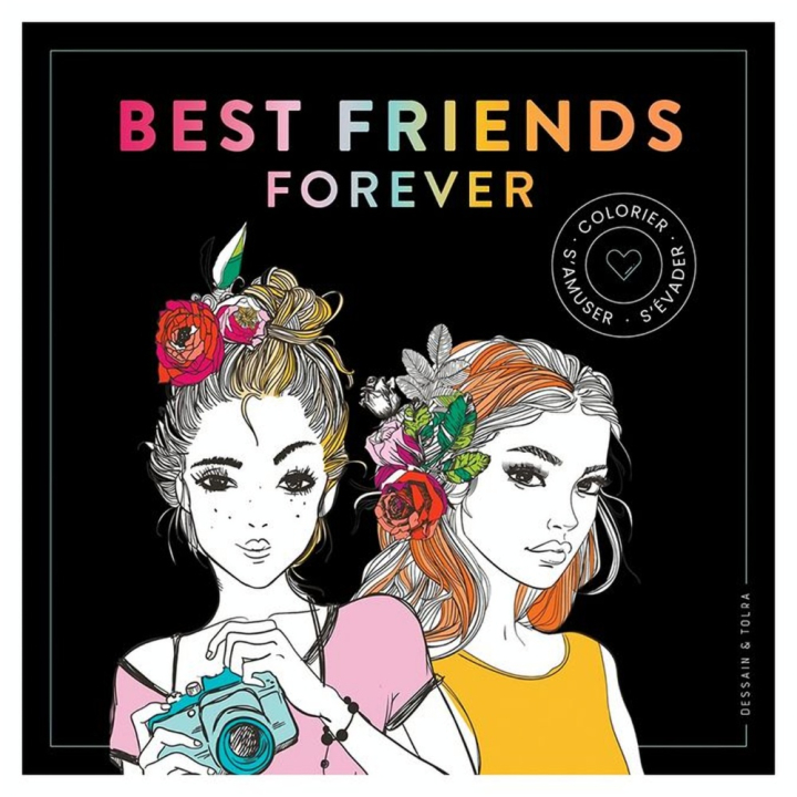 Livre de coloriage Black Coloriage Best Friends Forever - Dessain et Tolra - Rougier et Plé
