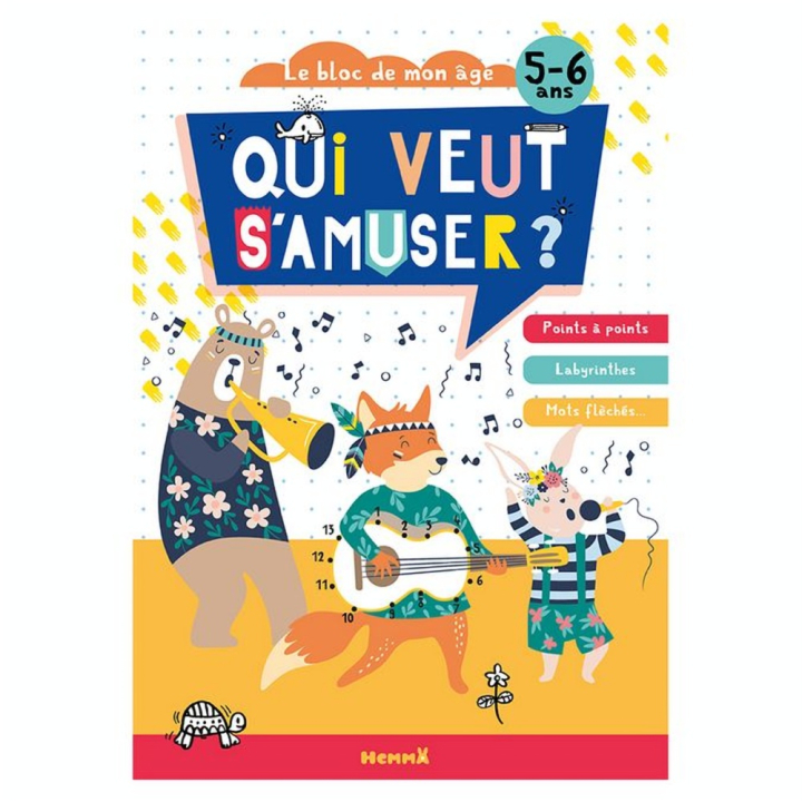 Album de Coloriage Le bloc de mon âge Qui veut s'amuser ? - Hemma - Rougier et Plé