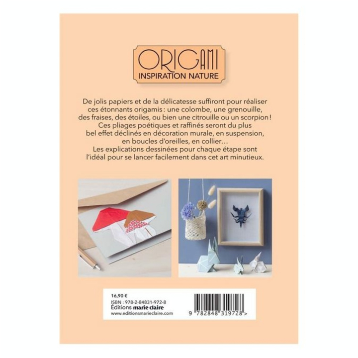 Livre Origami inspiration naturel : 30 pliages - Marie-Claire - Rougier et Plé