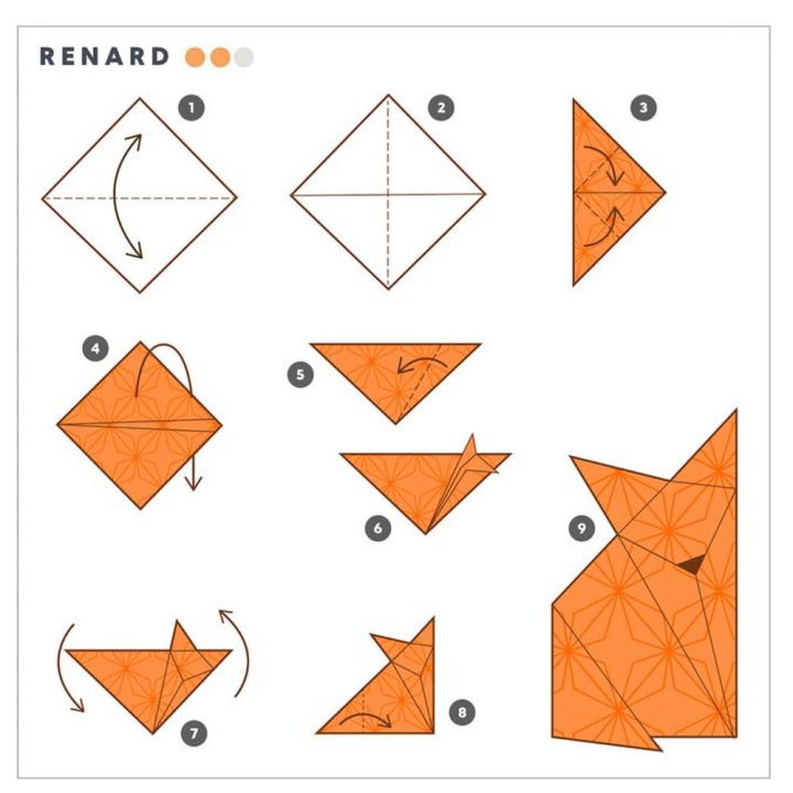 Bloc Origami 500 feuilles + 15 tutos - Hachette - Rougier et Plé