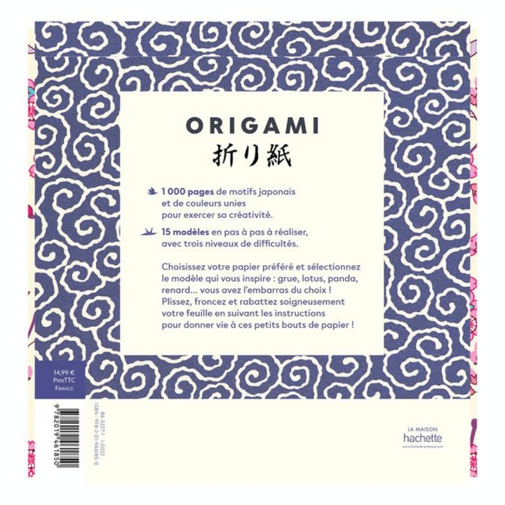 Bloc Origami 500 feuilles + 15 tutos - Hachette - Rougier et Plé