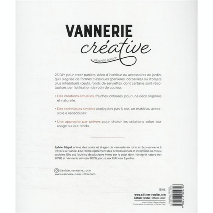 Livre Vannerie créative - Eyrolles - Rougier et Plé