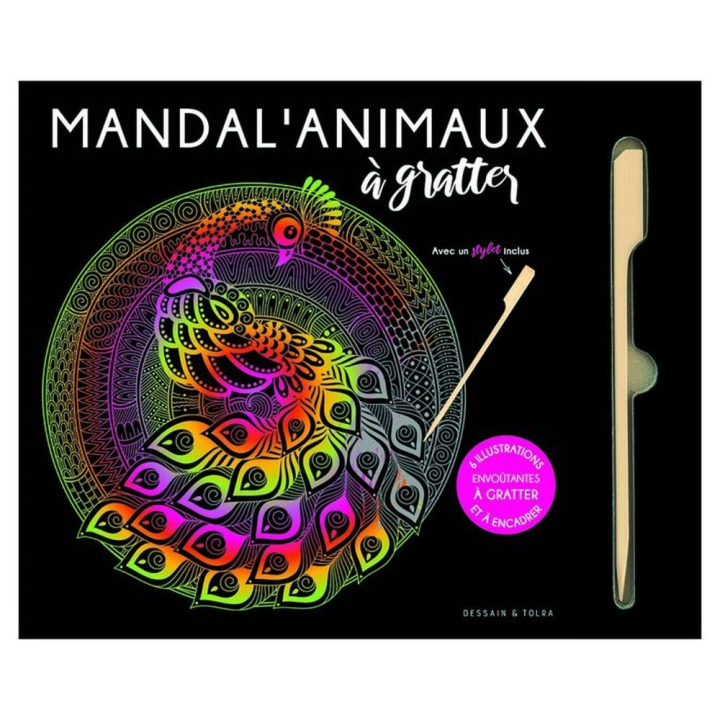 Cartes à gratter Mandal'animaux - Hachette - Rougier et Plé