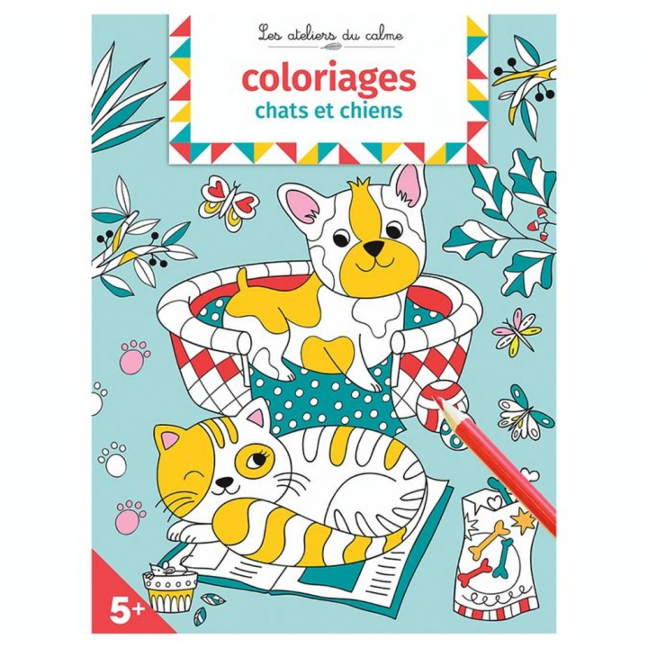 Coloriages Chats et chiens - 5+ - Hachette - Rougier et Plé
