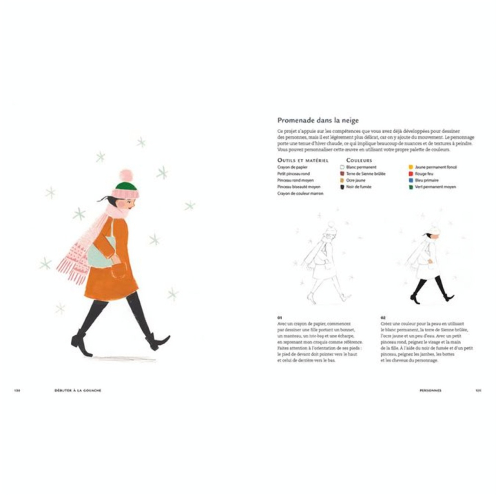 Débuter à la gouache - Guide coloré - Hachette - Rougier et Plé