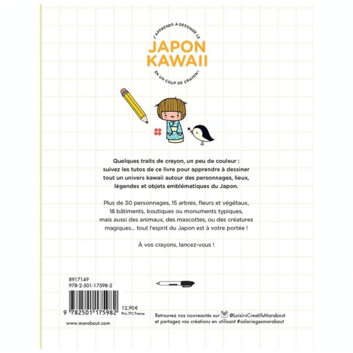Livre J'apprend à dessiner le Japon Kawaii - Hachette - Rougier et Plé