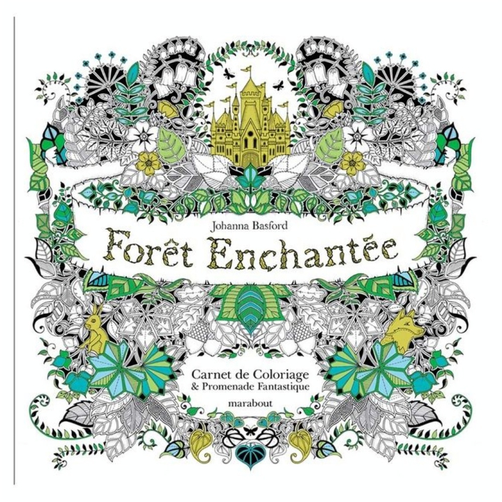 Carnet de coloriage Forêt enchantée - Marabout - Rougier et Plé