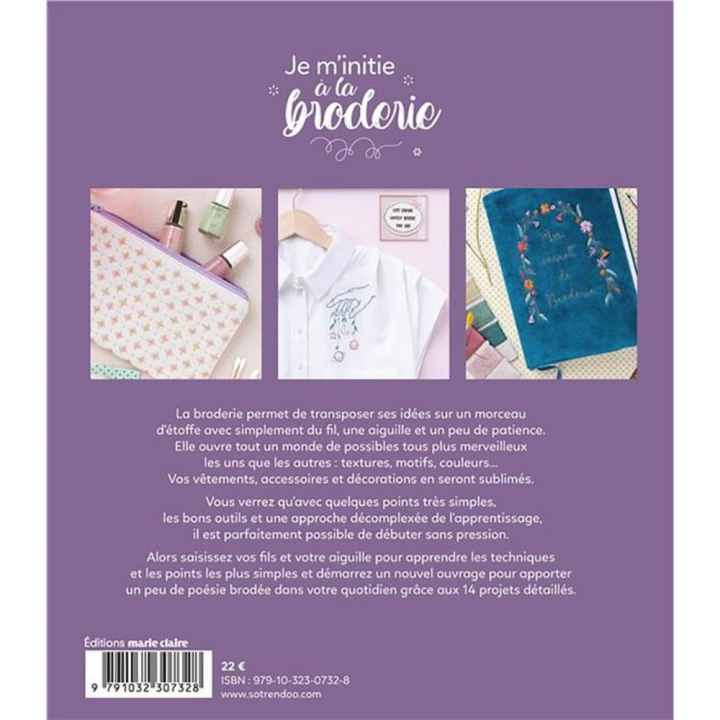 Livre Je m'initie à la broderie - Marie-Claire - Rougier et Plé