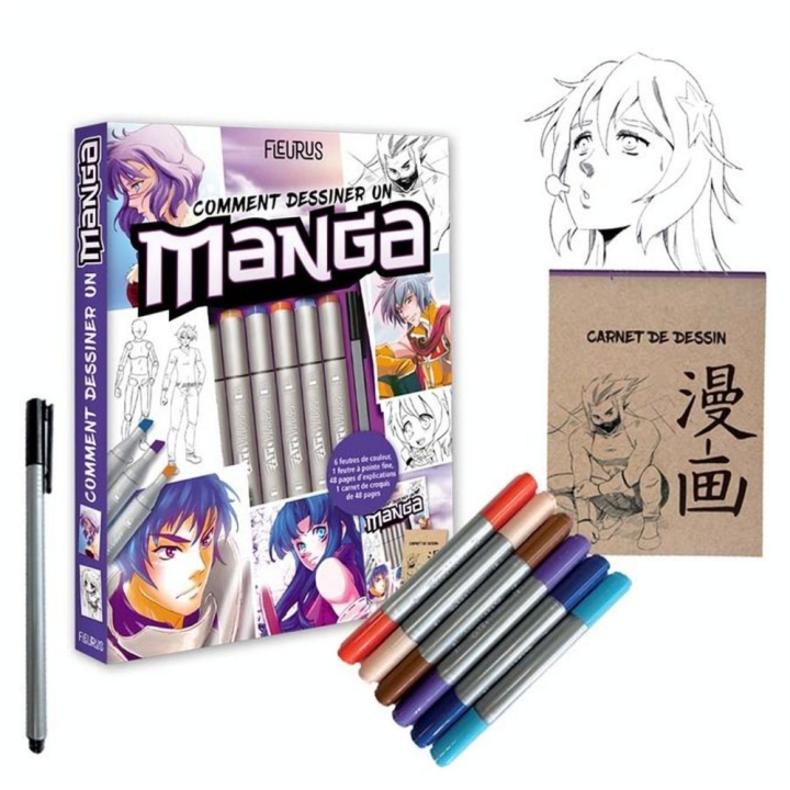 Coffret Comment Dessiner un Manga - Fleurus - Rougier et Plé