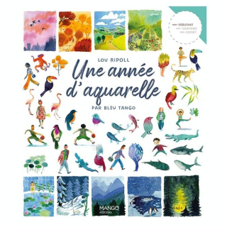 Livre Une année d'aquarelle - Mango - Rougier et Plé