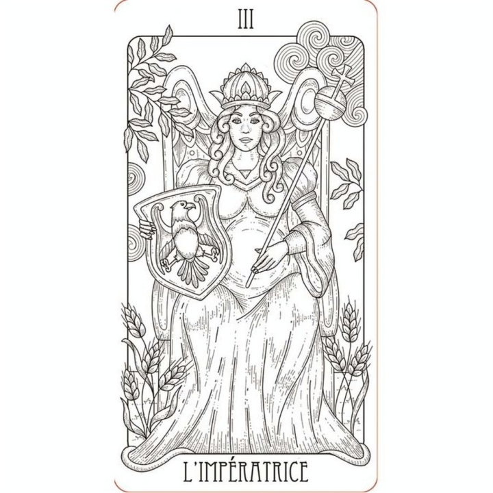Livre Mon tarot à colorier - Secret d'étoiles - Rougier et Plé