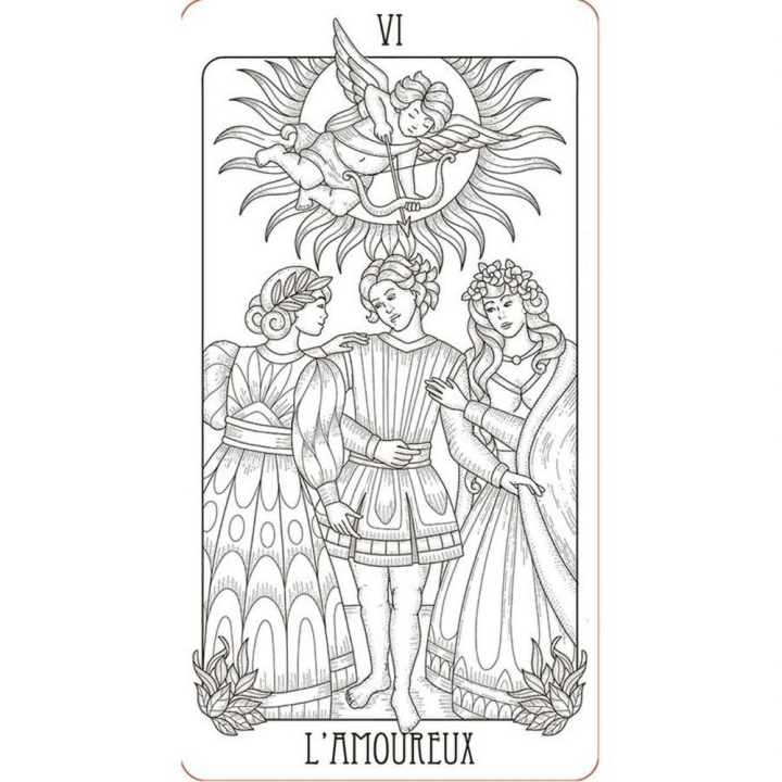 Livre Mon tarot à colorier - Secret d'étoiles - Rougier et Plé