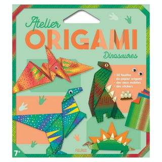 Pochette Atelier origami Dinosaures - Fleurus - Rougier et Plé