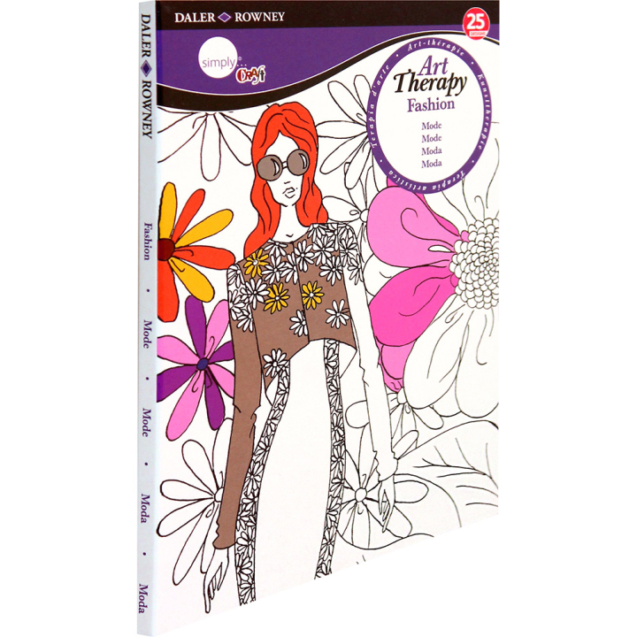 Livre Art therapy Fashion A5 - Daler Rowney - Rougier et Plé