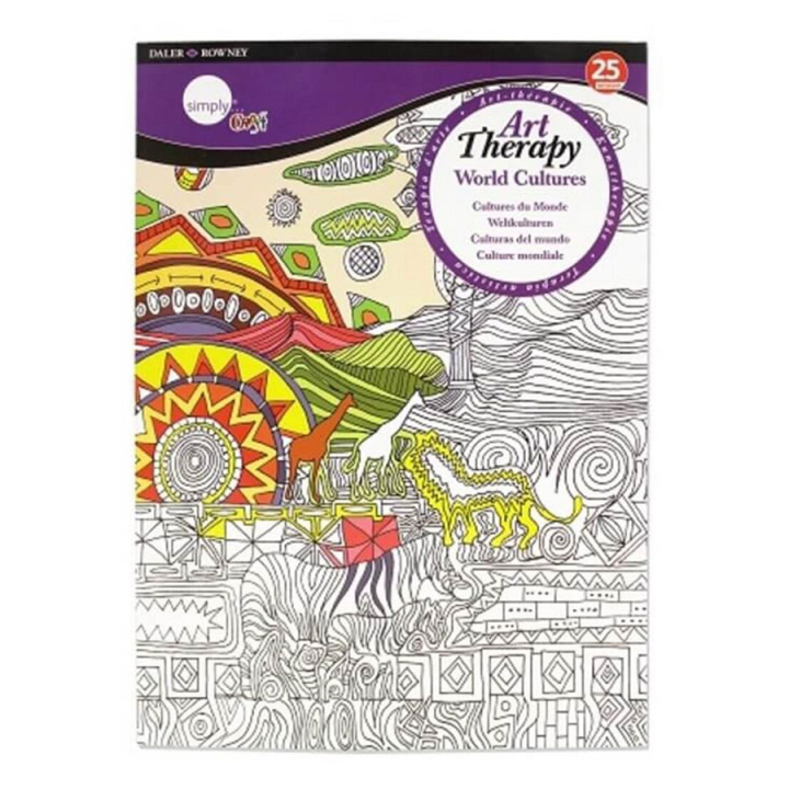 Livre Art therapy World culture A4 - Daler Rowney - Rougier et Plé