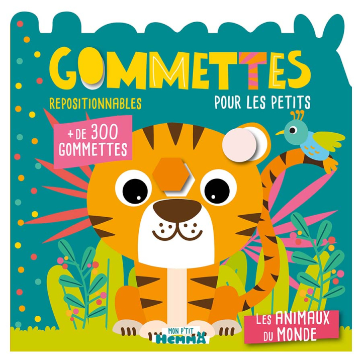 Livre de Gommettes pour les petits : Les animaux du monde - Hemma - Rougier et Plé