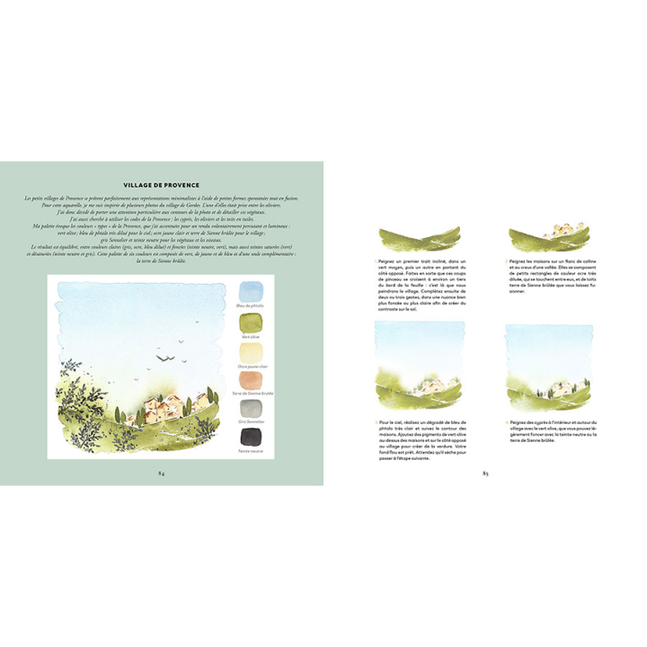 Livre 1 mois pour se mettre à l'aquarelle - Hachette - Rougier et Plé