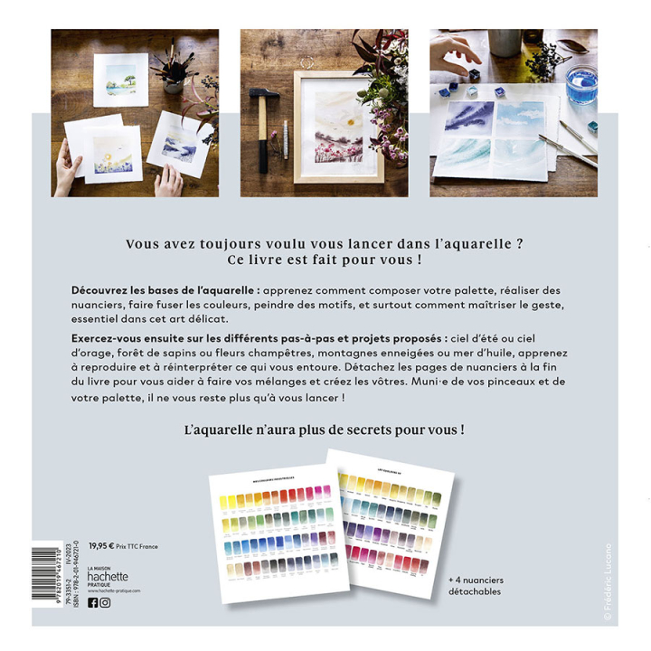 Livre 1 mois pour se mettre à l'aquarelle - Hachette - Rougier et Plé