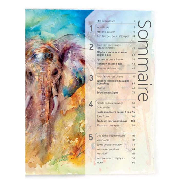 Livre Animaux à l'aquarelle - Editions de Saxe - Rougier et Plé