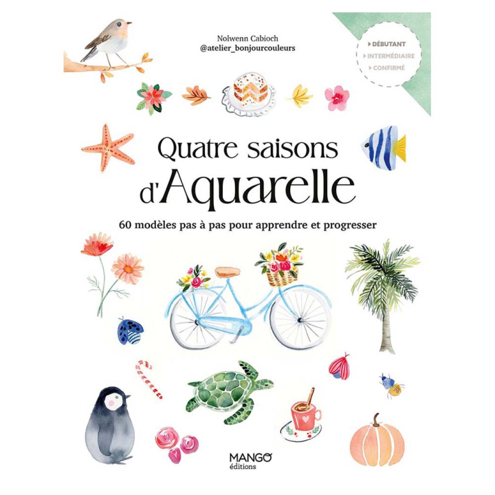 Livre Quatre saisons d'aquarelle - Mango - Rougier et Plé