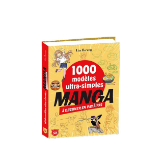 Livre 1000 modèles ultra-simples à dessiner - Manga - Éditions 365 - Rougier et Plé