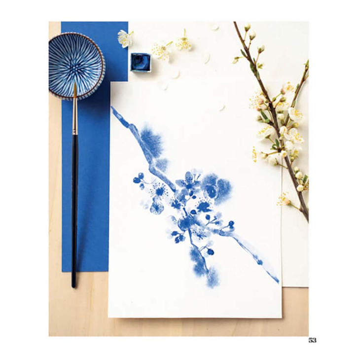 Livre Flous et fleurs à l'aquarelle - Mango - Rougier et Plé