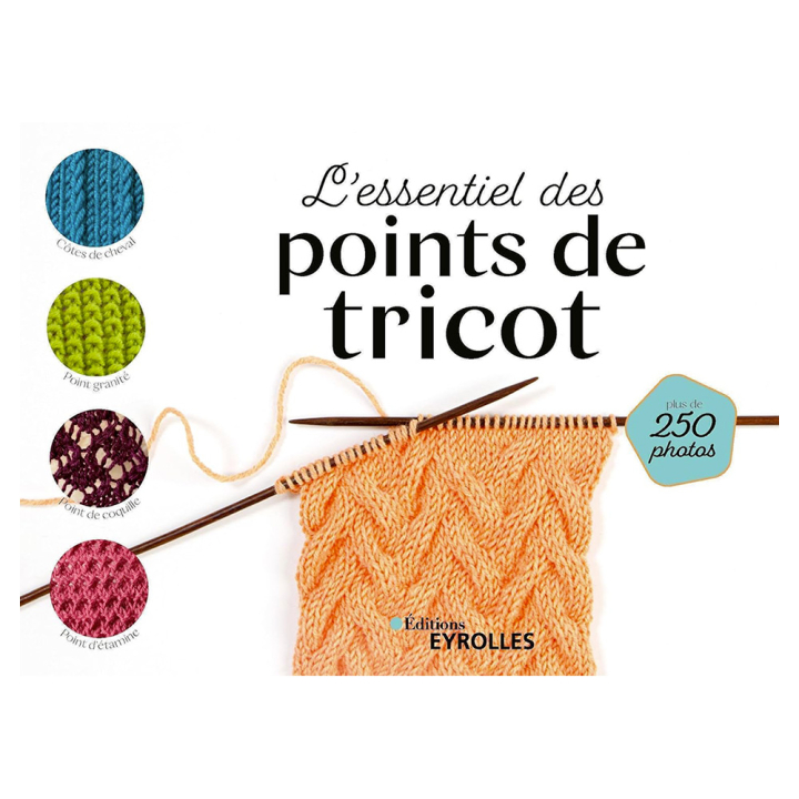 Livre L'essentiel des points de tricot - Eyrolles - Rougier et Plé