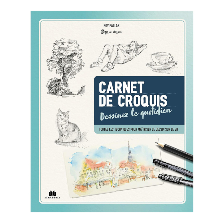 Livre Carnet de croquis - Dessiner le quotidien - Marie Claire - Rougier et Plé