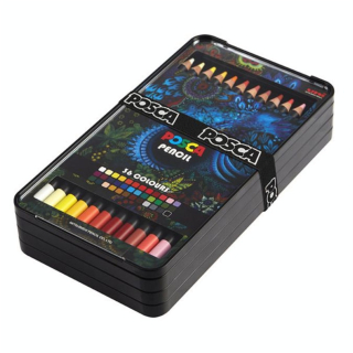 Crayon de couleur à la Cire & Huile Coffret 36 couleurs - Posca - Rougier et Plé