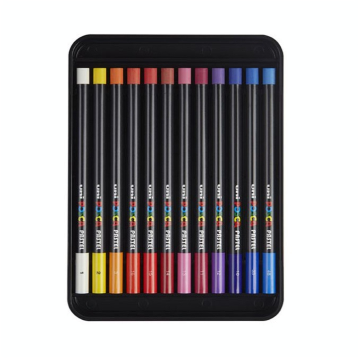 Pastel à la Cire & Huile Coffret 24 couleurs - Posca - Rougier et Plé