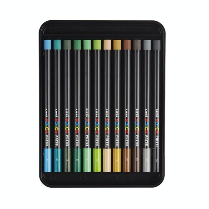 Pastel à la Cire & Huile Coffret 24 couleurs - Posca - Rougier et Plé