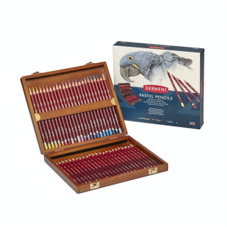 Crayon pastel Coffret bois 48 pcs - Derwent - Rougier et Plé
