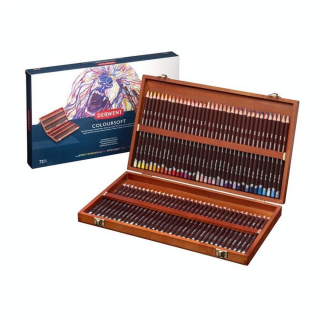 Crayon de couleur Coloursoft Coffret bois 72 pcs - Derwent - Rougier et Plé