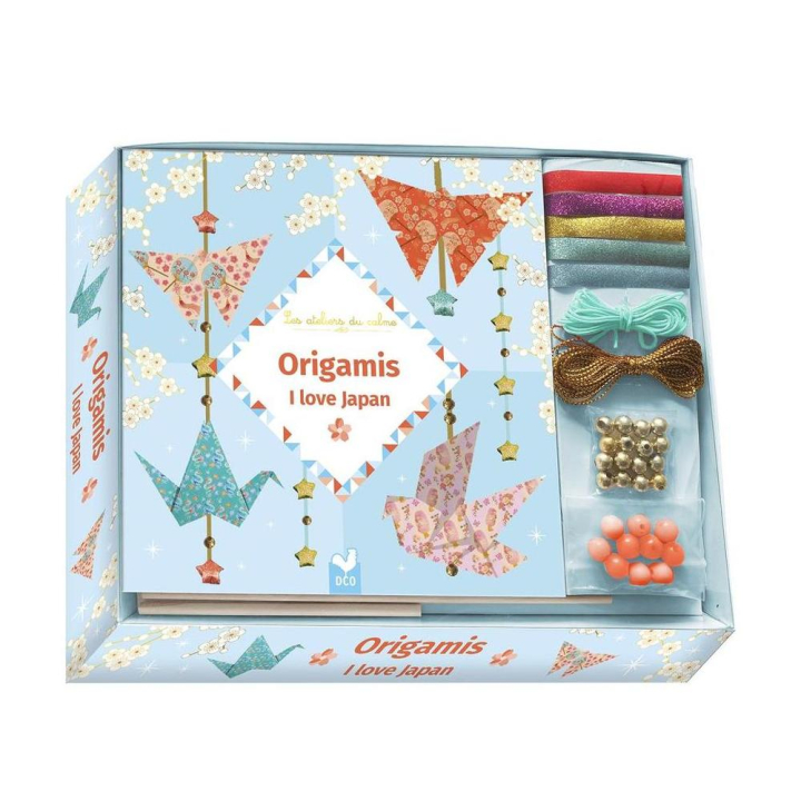 Coffret Origami I love Japan avec accessoires - Deux Coqs D'or - Rougier et Plé
