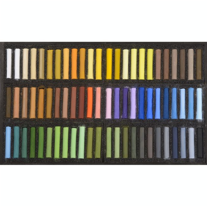 Pastels secs 72 pièces Coffret Bois Ciel et Saisons - BLOCKX - Rougier et Plé