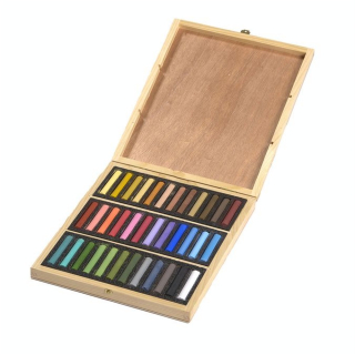 Pastels secs 36 pièces Coffret Bois Assorties - BLOCKX - Rougier et Plé