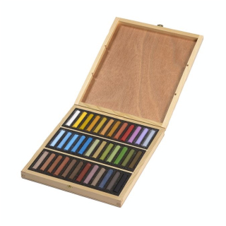 Pastels secs 36 pièces Coffret Bois Paysage - BLOCKX - Rougier et Plé