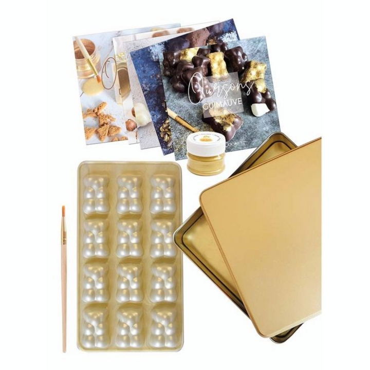 Coffret Atelier Oursons Gold Édition limitée 18,5 x 18,5 x 4,5 cm - ScrapCooking - Rougier et Plé