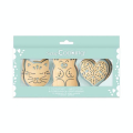 Découpoirs Embosseurs 3 pcs  23,7 x 2,8 x 13,5 cm Coffret Classique - ScrapCooking - Rougier et Plé