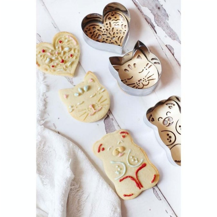 Découpoirs Embosseurs 3 pcs  23,7 x 2,8 x 13,5 cm Coffret Classique - ScrapCooking - Rougier et Plé