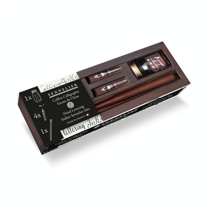 Coffret Calligraphie Encre de Chine 10 ml et Accessoires - Sennelier - Rougier et Plé