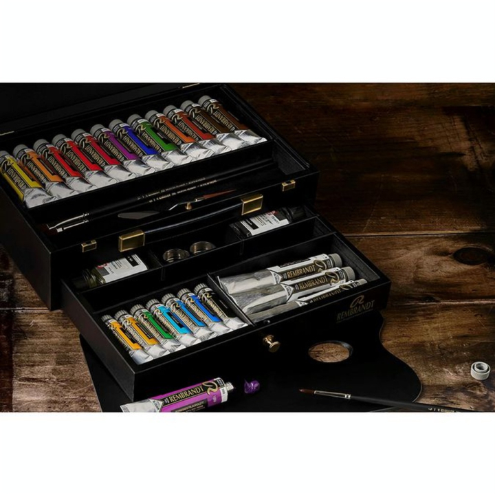 Peinture à l'huile Extra-fine Coffret bois Luxury - Rembrandt - Rougier et Plé