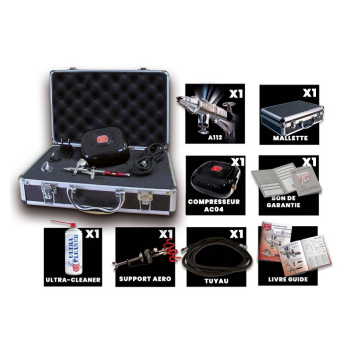 Coffret Travel Aérographe A112 - Prince August - Rougier et Plé