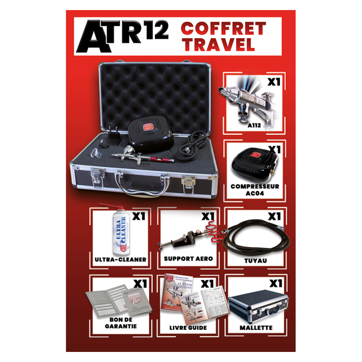 Coffret Travel Aérographe A112 - Prince August - Rougier et Plé