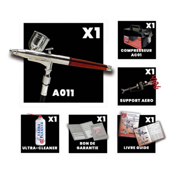 Coffret Essentiel Aérographe A011 - Prince August - Rougier et Plé